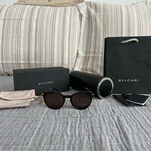 BVLGARI Women’s Round Sunglasses. BV7030-504/73 NIB
